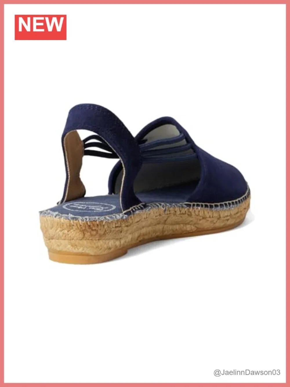 Nuria Leather Suede Slingback Espadrille Wedge Loafers